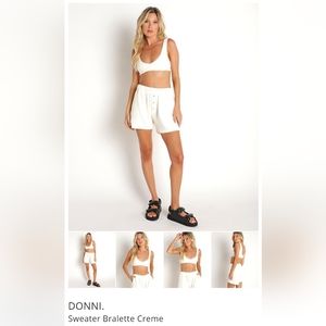 NWT Donni Sweater Bralatte in cream color,  sz M